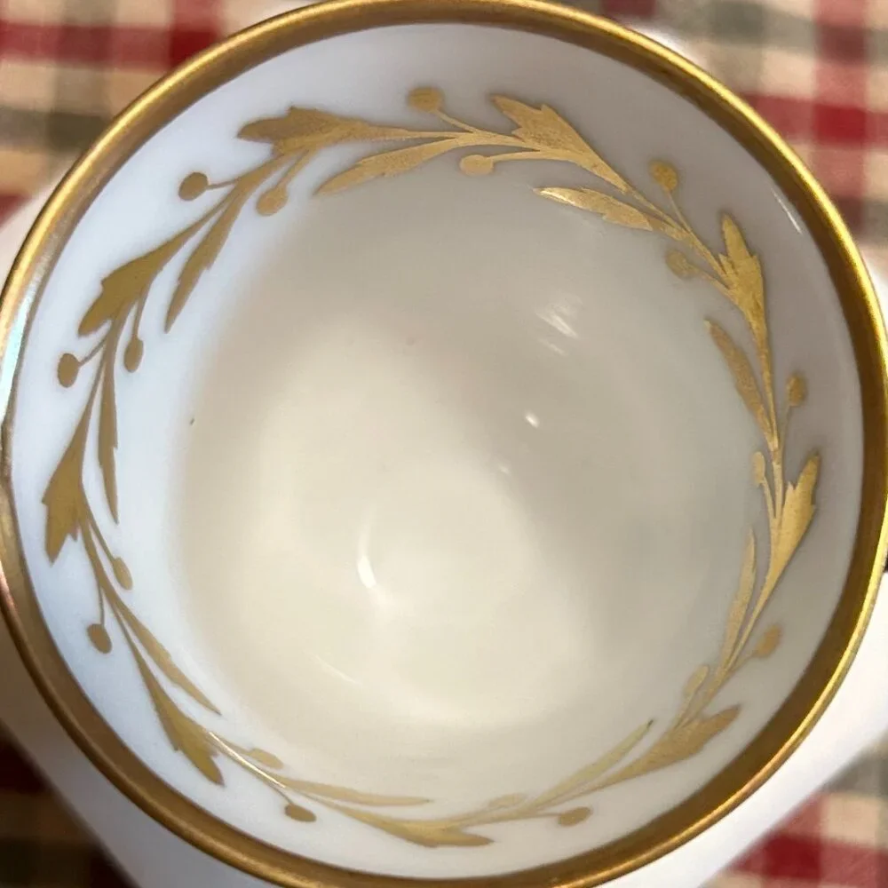 Vintage Czechoslovakia Teacup & Saucer - Holds Two Ounces of Liquid